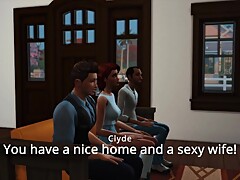 Mega Sims- Cheating wife fucks man infront of cuck husband (Sims 4)