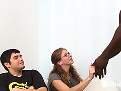 Jenny Leigh Rides A Black Guy While Her Man Watches