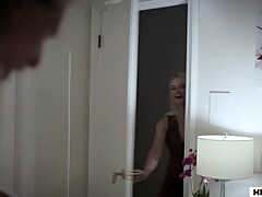 Slut girl and mom fighting over strange old man's dick