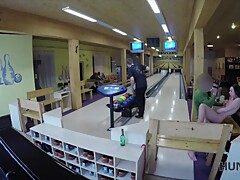 HUNT4K. Sex in a bowling place - I've got strike!