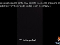 Regresando caliente de una fiesta con mi esposo se me antoja tener sexo con el chó_fer Uber ( Video completo en mi canal premium de XVIDEOS)