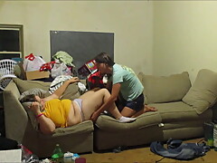 Wife Caught On Hidden Cam Fucking Pussy To Mouth With Sissy