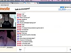 cheating omegle slut blows kiss for big cock