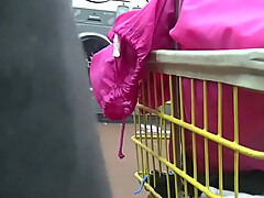 Helena Price Public Laundry Upskirt Flashing Tease! Exhibitionist MILF Vs College Voyeur at the laundry! (Part1)