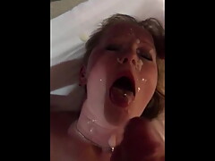 real cuckold sexwife takes 2 facials 2